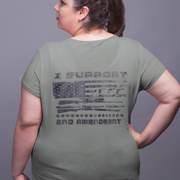 Support 2nd Amendment Handmade Sublimated Graphic Tee - Picture 2 of 9